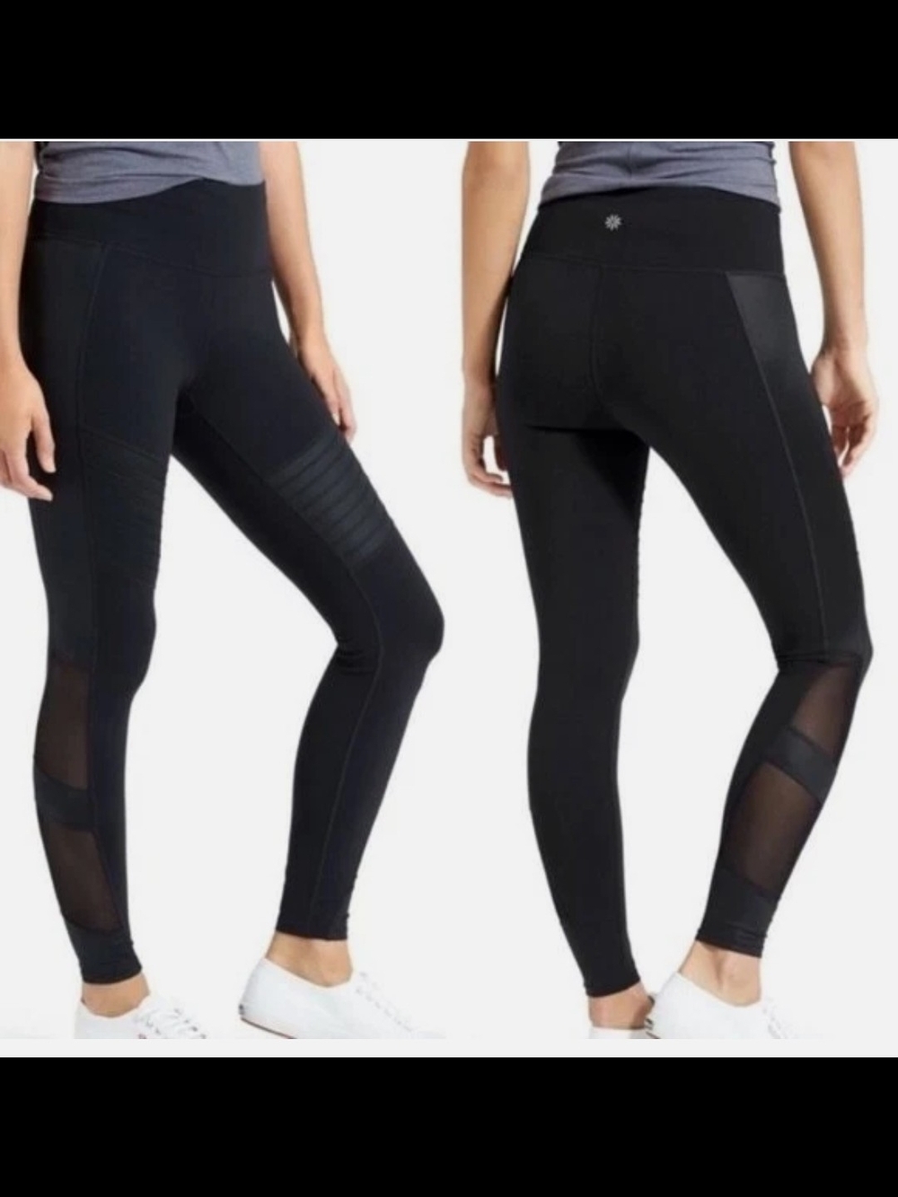 Athleta High Rise Powerful Gleam Tight - 731507 - Black - Sz XS